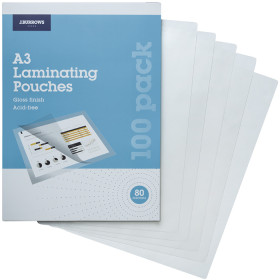 JBurrows-A3-Laminating-Pouches-100-Pack on sale