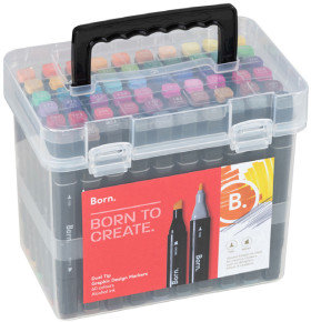 Born-Dual-Tip-Graphic-Marker-60-Pack on sale