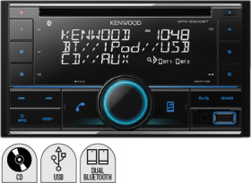 Kenwood-Double-Din-200W-CD-Dual-Bluetooth-Receiver on sale