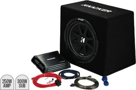 Kicker-12-Subwoofer-in-Custom-Ported-Enclosure-Amp on sale