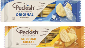 Peckish-White-Rice-Crackers-90g on sale