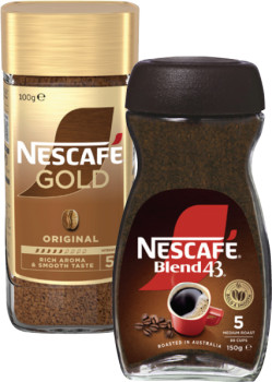 Nescaf-Blend-43-140g-150g-or-Gold-Instant-Coffee-100g on sale