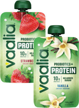 Vaalia-Probiotics-Protein-No-Added-Sugar-Yoghurt-Pouch-150g on sale