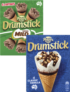 Peters-Drumstick-Cones-4-Pack-6-Pack-475mL-490mL on sale