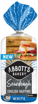 Abbotts-Bakery-Sourdough-Muffins-400g-Selected-Varieties on sale