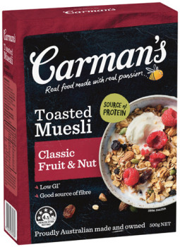 Carmans-Muesli-500g-Selected-Varieties on sale