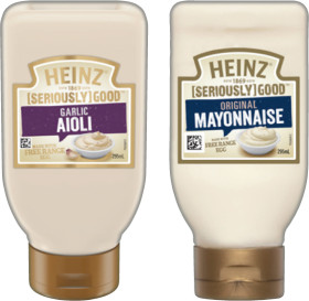 Heinz+Seriously+Good+Aioli+or+Mayonnaise+295mL+Selected+Varieties