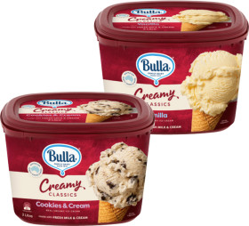 Bulla+Creamy+Classics+Ice+Cream+2+Litre+Selected+Varieties