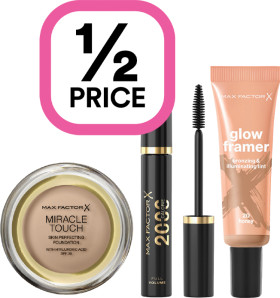 12-Price-on-Max-Factor-Makeup-Range on sale