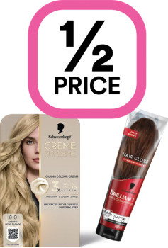 12-Price-on-Schwarzkopf-Creme-Supreme-Brilliance-Hair-Gloss-Ranges on sale