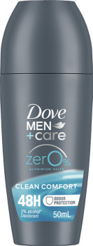 Dove-Zero-Aluminium-Roll-On-Deodorant-Mens-50mL on sale