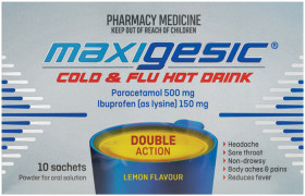 Maxigesic-Cold-Flu-Hot-Drink-10-Sachets on sale