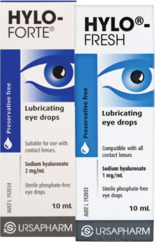 Hylo-Forte-or-Hylo-Fresh-Preservative-Free-Lubricating-Eye-Drops-10mL on sale