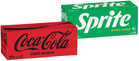 Coca-Cola-Sprite-or-Mount-Franklin-Lightly-Sparkling-Water-10x375mL-Selected-Varieties on sale