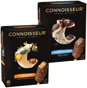 Connoisseur-Gourmet-Ice-Cream-4-Pack-or-Mini-6-Pack-Selected-Varieties on sale