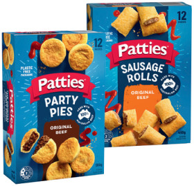 Patties+Party+Pies+or+Sausage+Rolls+12+Pack
