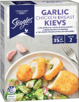 Steggles-Chicken-Breast-Garlic-Kievs-350g on sale