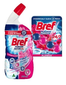 Bref+Rim+Block+Toilet+Cleaner+42%E2%80%9150g+or+Gel+600%E2%80%91700mL+Selected+Varieties