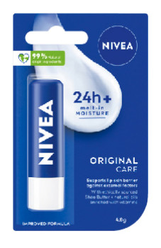 Nivea+24h+Melt%E2%80%91In+Moisture+Lip+Balm+1+Pack+Selected+Varieties