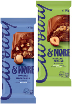 Cadbury+%26amp%3B+More+Chocolate+Block+195g+Selected+Varieties