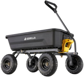 Gorilla-Carts-115L-Poly-Dump-Cart on sale