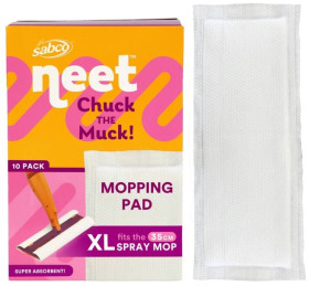 Sabco-Neet-XL-35cm-Spray-Mop-Pads-Pack-of-10 on sale
