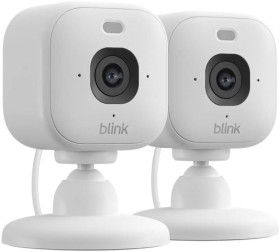Blink-Mini-2K-Security-Cameras-in-White-Pack-of-2 on sale