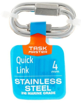 Taskmaster-4mm-316-Marine-Grade-Stainless-Steel-Quick-Link-Pack-of-2 on sale