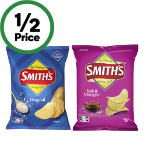 Smiths-Crinkle-Cut-or-Double-Crunch-Potato-Chips-150-170g on sale