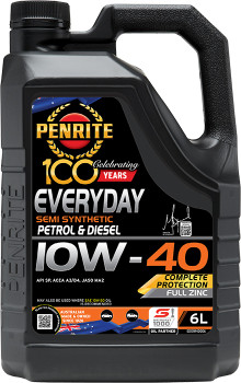 Penrite-Everyday-Semi-Synthetic-10W-40-6L on sale