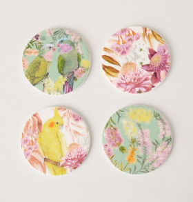 Art-Series-Bottlebrush-Set-of-4-Coasters on sale