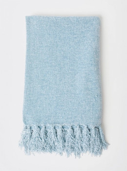 Heritage-Valerie-Chenille-Throw-Duck-Egg-Blue on sale