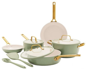 GreenPan-Padova-Reserve-5pc-Cookware-Set-Sage on sale