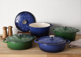 The-Cooks-Collective-Fleur-De-Lis-Cookware-Range on sale