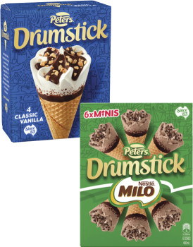 Peters-Drumstick-Cones-4-Pack-6-Pack-475mL-490mL on sale