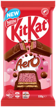 Nestl-KitKat-Aero-Strawberry-Chocolate-Block-155g on sale