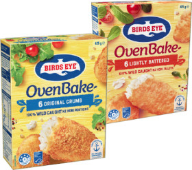 Birds-Eye-Oven-Bake-Fish-Fillets-425g-Selected-Varieties on sale