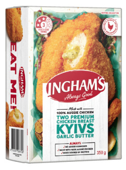 Inghams-Garlic-Butter-Chicken-Breast-Kyivs-350g on sale