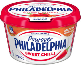Philadelphia-Sweet-Chilli-Pourover-250g on sale
