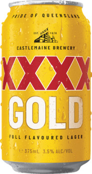 XXXX-Gold-Block-Cans-375mL-30-Pack on sale
