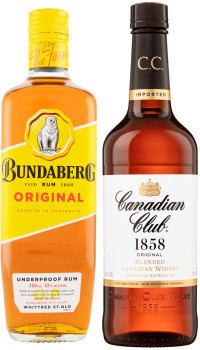 Bundaberg-Original-Rum-or-Canadian-Club-Original-Whisky-700mL on sale