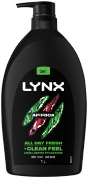 Lynx-3in1-Body-Face-Hair-Wash-Africa-1-Litre on sale