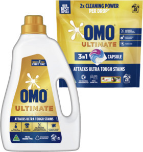 OMO-Laundry-Capsules-28-Pack-Liquid-2-Litre-or-Powder-2kg-Selected-Varieties on sale