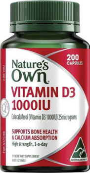 Natures-Own-Vitamin-D3-1000IU-200-Capsules on sale