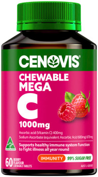 Cenovis-Chewable-Mega-C-1000mg-Berry-Flavour-60-Tablets on sale