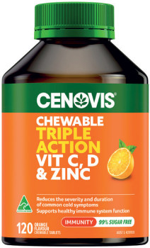 Cenovis+Chewable+Triple+Action+Vit+C%2C+D+%26amp%3B+Zinc+120+Tablets