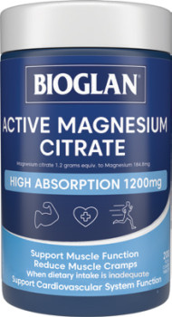 Bioglan-Active-Magnesium-Citrate-200-Tablets on sale