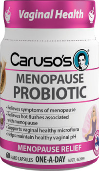 Carusos-Menopause-Probiotic-60-Capsules on sale