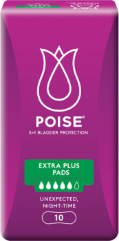 Poise-Extra-Plus-Pads-10-Pack on sale