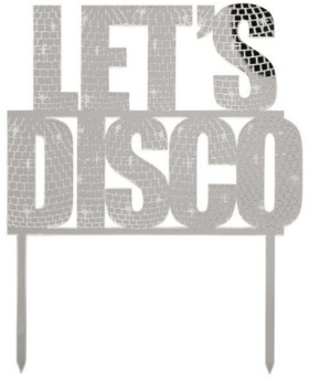 Disco-Cake-Topper-Mirrored-Acyrlic-165cm-Ea on sale